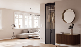 Porte de placard pliante atelier sur mesure