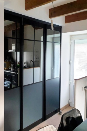 Ensemble 3 portes séparation atelier